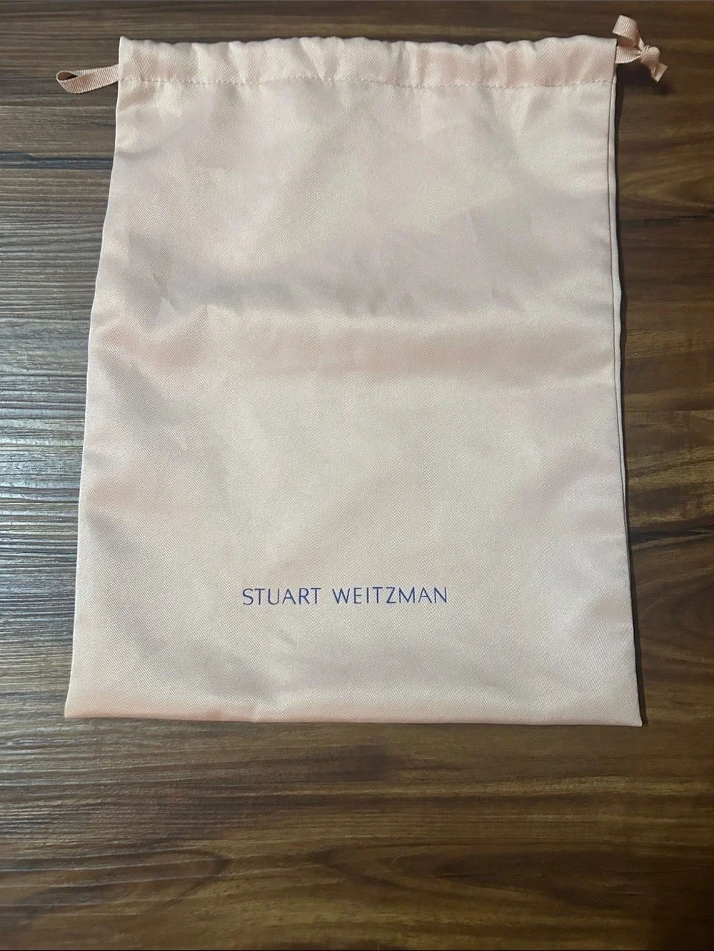 Stuart Weitzman Soft Blush Pink Drawstring Dust Bag